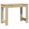 Image de vidaXL Bureau chêne sonoma 100x45x75 cm bois d'ingénierie, bureau d'ordinateur, bureau debout, bureau avec rangement, bureau d'étude