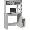 Image de vidaXL Bureau avec étagères sonoma gris 100x45x140cm bois d'ingénierie
