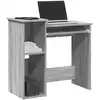 Image de vidaXL Bureau avec étagères sonoma gris 84x40x78 cm bois d'ingénierie