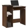 Image de vidaXL Bureau et étagères chêne marron 84x40x78 cm bois d'ingénierie