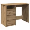 Image de vidaXL Bureau chêne artisanal 102x50x75 cm bois d'ingénierie, bureau d'ordinateur, bureau debout, bureau avec rangement, bureau d'étude