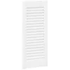 Image de vidaXL Porte d'armoire à persiennes Blanc 61,5x29,5 cm, Porte de Meuble, Porte de Garde-Robe, Panneau à persiennes en Bois, Porte d'armoire à Lattes