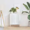 Image de vidaXL Porte d'armoire à persiennes blanc 61,5x29,5 cm