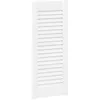 Image de vidaXL Portes d'armoire à persiennes 4 pcs Blanc 61,5x29,5 cm, Porte de Meuble, Porte de Garde-Robe, Panneau à persiennes en Bois