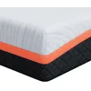 Image de vidaXL Matelas Blanc et Gris 160 x 200 cm Tissu Jacquard