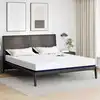 Image de vidaXL Matelas Blanc et Bleu 180 x 200 cm Tissu jacquard