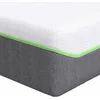 Image de vidaXL Matelas Blanc et Gris 100 x 200 cm Tissu Jacquard, Matelas Moderne rectangulaire, Design antidérapant, Ressorts ensachés, Soutien Sommeil Optimal