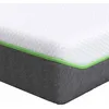 Image de vidaXL Matelas Blanc et Gris 70 x 200 cm Tissu Jacquard, Matelas Moderne pour Chambre, en Mousse à mémoire de Forme, Ressorts, 7 Zones pour Dormir confortablement