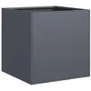 Image de vidaXL Jardinière Anthracite 40x40x40 cm Acier laminé à Froid, Pot de Fleurs, Support de Plantes, lit surélevé, Support de jardinière, bac à Plantes