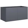 Image de vidaXL Jardinière Anthracite 80x40x40 cm Acier laminé à Froid, Pot de Fleurs, Support de Plantes, lit surélevé, Support de jardinière, bac à Plantes