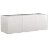 Image de vidaXL Jardinière 120x40x40 cm Acier Inoxydable, Pot de Fleurs, Support de Plantes, lit surélevé, Support de jardinière, bac à Plantes