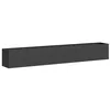 Image de vidaXL Jardinière Noir 280x40x40 cm Acier laminé à Froid, Pot de Fleurs, Support de Plantes, lit surélevé, Support de jardinière, bac à Plantes