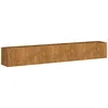 Image de vidaXL Jardinière rouillé 280x40x40 cm Acier Inoxydable, Pot de Fleurs, Support de Plantes, lit surélevé, Support de jardinière, bac à Plantes