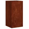 Image de vidaXL Jardinière rouillé 40x40x80 cm Acier Inoxydable, Pot de Fleurs, Support de Plantes, lit surélevé, Support de jardinière, bac à Plantes