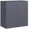Image de vidaXL Jardinière Anthracite 80x40x80 cm Acier laminé à Froid
