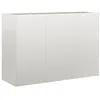 Image de vidaXL Jardinière 120x40x80 cm Acier Inoxydable, Pot de Fleurs, Support de Plantes, lit surélevé, Support de jardinière, bac à Plantes