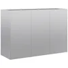 Image de vidaXL Jardinière 120x40x80 cm Acier galvanisé, Pot de Fleurs, Support de Plantes, lit surélevé, Support de jardinière, bac à Plantes