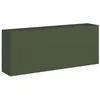 Image de vidaXL Jardinière Vert Olive 200x40x80 cm Acier laminé à Froid, Pot de Fleurs, Support de Plantes, lit surélevé, Support de jardinière, bac à Plantes