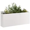 Image de vidaXL Jardinière 200x40x80 cm Acier Inoxydable, Pot de Fleurs, Support de Plantes, lit surélevé, Support de jardinière, bac à Plantes
