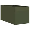 Image de vidaXL Jardinière Vert Olive 40x80x40 cm Acier laminé à Froid