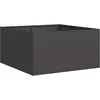 Image de vidaXL Jardinière Noir 80x80x40 cm Acier laminé à Froid