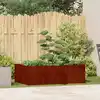 Image de vidaXL Jardinière rouillé 120x80x40 cm acier inoxydable