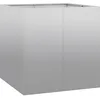 Image de vidaXL Jardinière 80x80x80 cm Acier galvanisé, Pot de Fleurs, Support de Plantes, lit surélevé, Support de jardinière, bac à Plantes