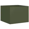 Image de vidaXL Jardinière Vert Olive 40x40x30 cm Acier