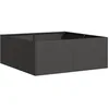 Image de vidaXL Jardinière Noir 80x80x30 cm Acier
