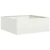Image de vidaXL Jardinière Blanc 80x80x30 cm Acier