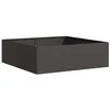 Image de vidaXL Jardinière Noir 100x100x30 cm Acier