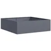 Image de vidaXL Jardinière Anthracite 100x100x30 cm Acier