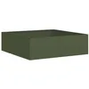 Image de vidaXL Jardinière Vert Olive 100x100x30 cm Acier