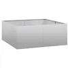 Image de vidaXL Jardinière 100x100x40 cm Acier galvanisé, Pot de Fleurs, Support de Plantes, lit surélevé, Support de jardinière, bac à Plantes