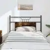 Image de vidaXL Tête de lit de remplacement chêne fumé 80 cm bois d'ingénierie et acier