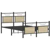 Image de vidaXL Cadre de lit sans Matelas chêne Sonoma 120x190 cm