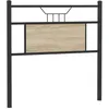 Image de vidaXL Tête de lit de Remplacement chêne Sonoma 90 cm Bois d'ingénierie et Acier, Panneau de tête, tête de lit pour lit Simple, tête de lit Simple