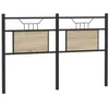Image de vidaXL Tête de lit de Remplacement chêne Sonoma 137 cm Bois d'ingénierie et Acier, Panneau de tête, tête de lit pour lit Double, tête de lit Double
