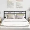 Image de vidaXL Tête de lit de remplacement chêne sonoma 137 cm bois d'ingénierie et acier