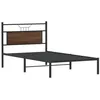 Image de vidaXL Cadre de lit sans Matelas chêne Marron 100x200 cm