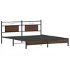 Image de vidaXL Cadre de lit sans Matelas chêne Marron 183x213 cm