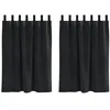 Image de vidaXL Rideaux occultants 2 pcs Noir 140 x 140 cm Velours, Rideaux occultants élégants, en Velours Chic, pour Chambre, Salon et décoration intérieure