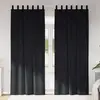 Image de vidaXL Rideaux occultants 2 pcs Noir 140 x 225 cm Velours