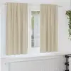 Image de vidaXL Rideaux occultants 2 pcs Crème 140 x 175 cm Velours