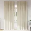 Image de vidaXL Rideaux occultants 2 pcs Crème 140 x 245 cm Velours