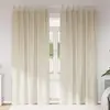 Image de vidaXL Rideaux occultants 2 pcs Crème 140 x 225 cm Velours