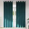 Image de vidaXL Rideaux occultants 2 pcs Vert foncé 140 x 260 cm Velours