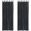 Image de vidaXL Rideaux occultants 2 pcs Gris foncé 140 x 245 cm Velours, Rideaux occultants élégants, en Velours Chic, pour Chambre, Salon et décoration intérieure