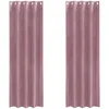 Image de vidaXL Rideaux occultants 2 pcs Rose foncé 140 x 245 cm Velours, Rideaux occultants élégants, en Velours Chic, pour Chambre, Salon et décoration intérieure
