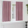 Image de vidaXL Rideaux occultants 2 pcs Rose foncé 140 x 175 cm Velours